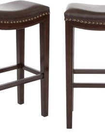 Christopher Knight Home Avondale Backless Bar Stools,12"D x 18.13"W x 30"H, 2-Pcs Set, Brown