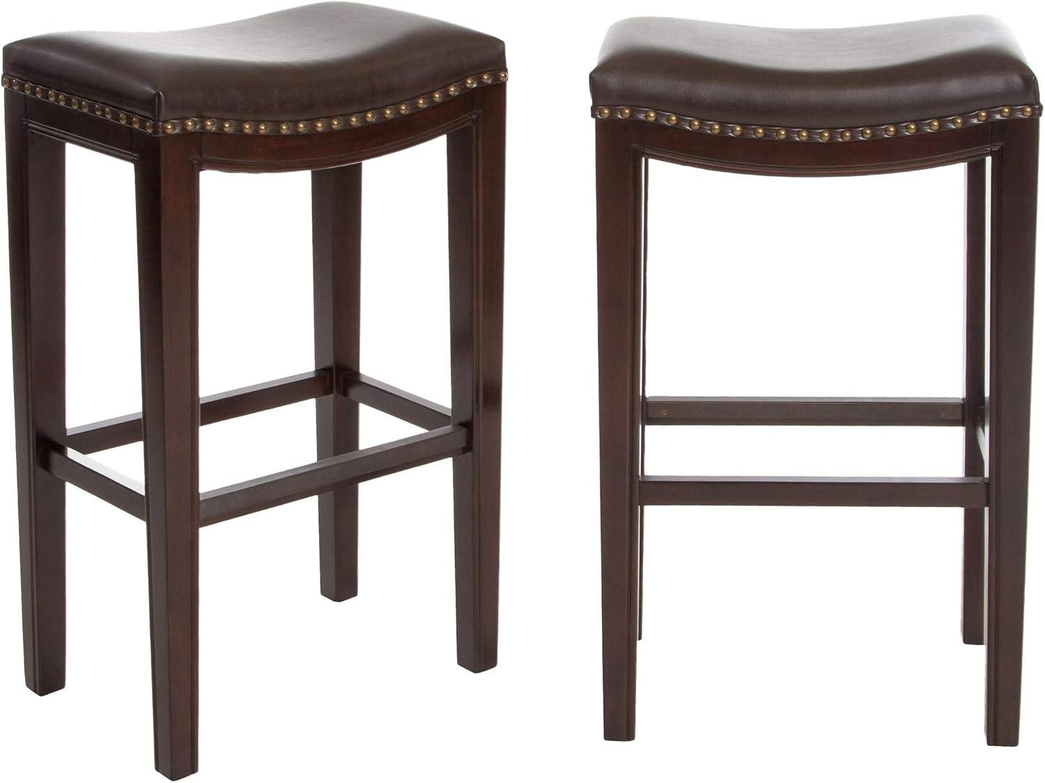 Christopher Knight Home Avondale Backless Bar Stools,12"D x 18.13"W x 30"H, 2-Pcs Set, Brown
